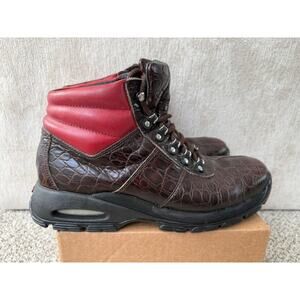 Vintage Jordan by Cole Haan Alligator Brown and Red Men's Boots size 11